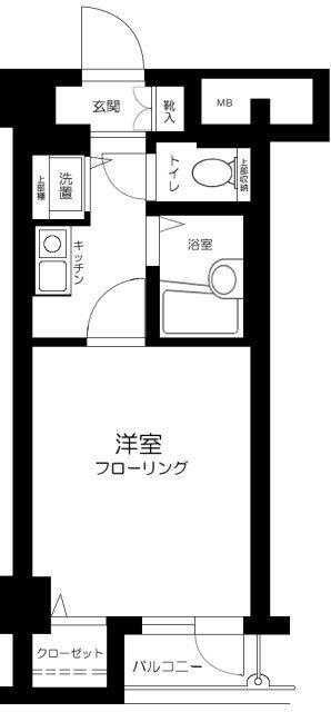 ドルチェ代々木(1K/3階)の間取り写真