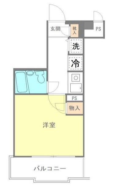 ワコーレ北千住II(1K/5階)の間取り写真