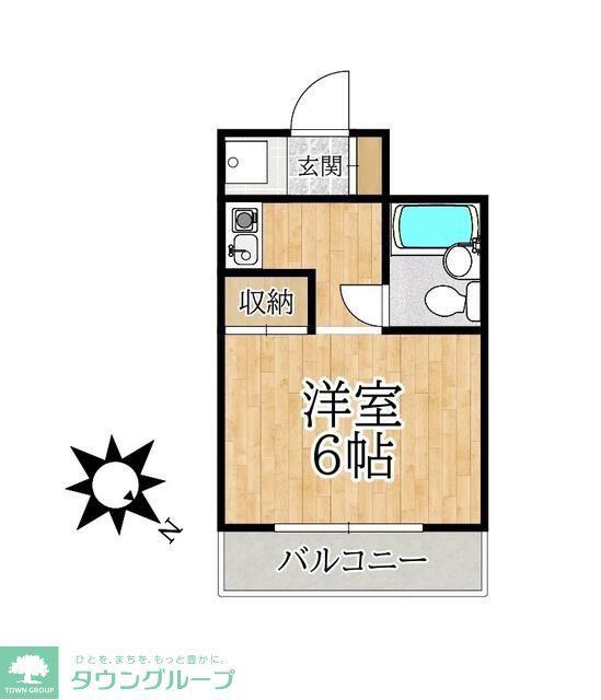 アーデル町屋(ワンルーム/3階)の間取り写真