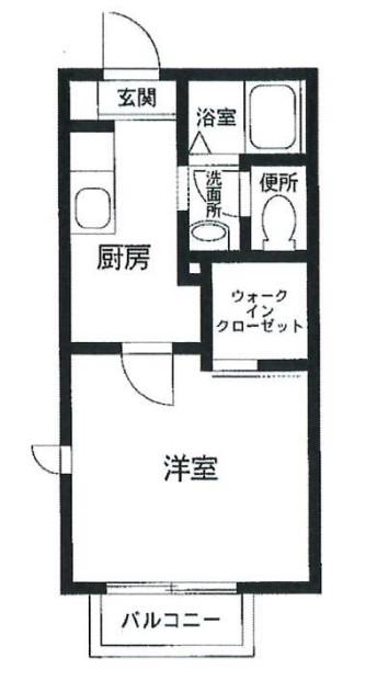 マーマレード(1K/2階)の間取り写真