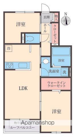 BELLE LEAD 大倉山(2LDK/3階)の間取り写真