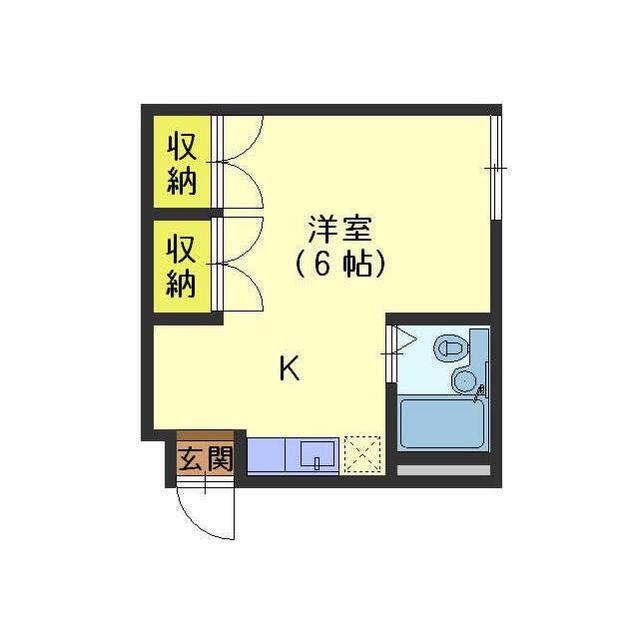 アーバンハイツ根塚(1K/3階)の間取り写真