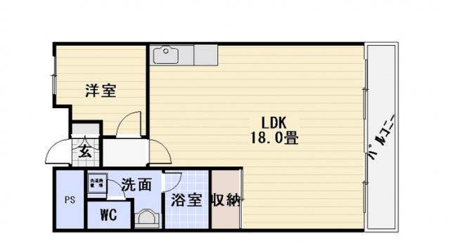 和光銀山レジデンス(1LDK/3階)の間取り写真