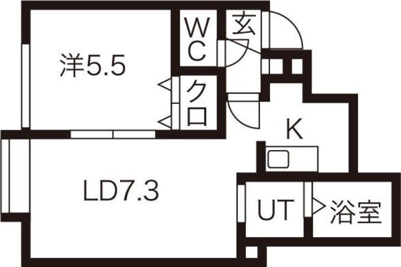 ガーデンズ・リビオ(1LDK/2階)の間取り写真