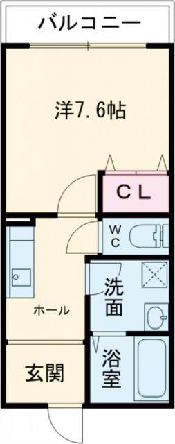 AILE岡場(1K/3階)の間取り写真