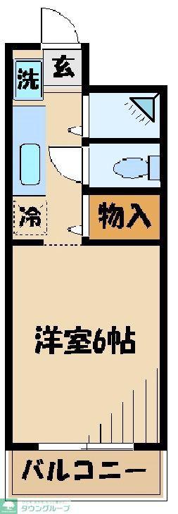 エスポワールメゾン(1K/4階)の間取り写真