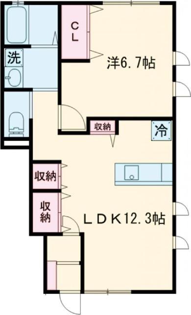 ORCHARD田園調布(1LDK/1階)の間取り写真