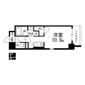 エスフィオーレ(ワンルーム/6階)の間取り写真