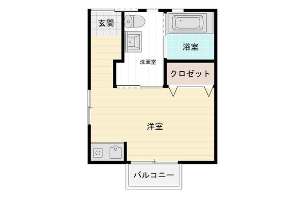 クラブハウス和(ワンルーム/1階)の間取り写真