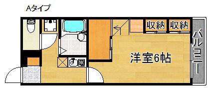 レオパレスプロスペラーKOKADO(1K/1階)の間取り写真