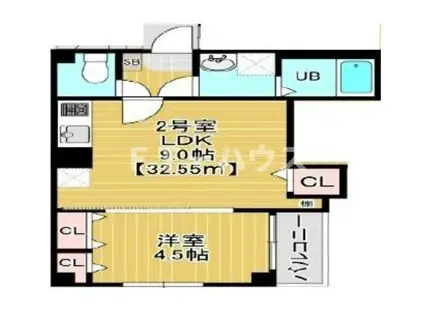 ガーネットコートII(1LDK/3階)の間取り写真