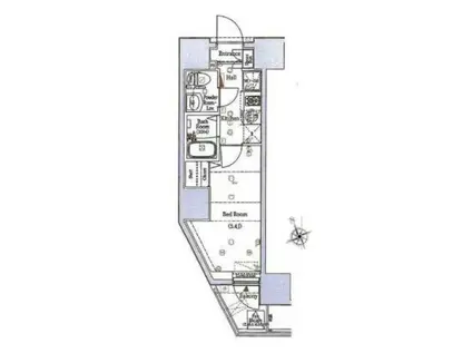 LOG SHINAGAWA SUNS(1K/7階)の間取り写真
