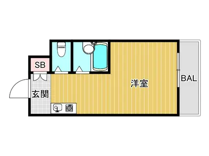 ラ・フォーレ桜宮II(ワンルーム/4階)の間取り写真