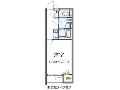 ガーデンハイツWADA(1K/2階)の間取り写真