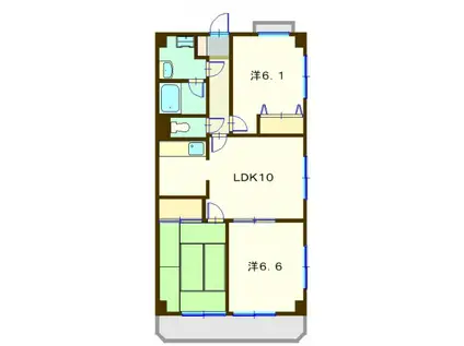 MKマンション第五(3LDK/3階)の間取り写真