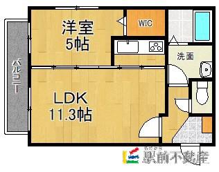 レスピーザIII(1LDK/1階)の間取り写真