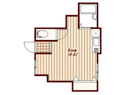 アイコート西武柳沢(ワンルーム/1階)の間取り写真