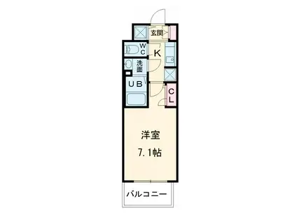 S-RESIDENCE大和田ALINE(1K/10階)の間取り写真