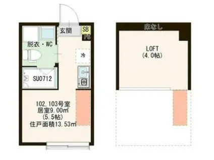DIOS-COLA(ワンルーム/1階)の間取り写真