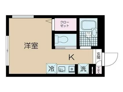 ラフィネ芦花公園A(ワンルーム/3階)の間取り写真