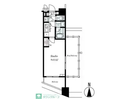 ガーラ・アヴェニュー練馬(1K/6階)の間取り写真
