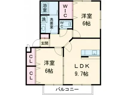 T.BOX(2DK/1階)の間取り写真