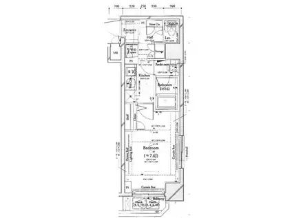コンシェリア上野(1K/6階)の間取り写真