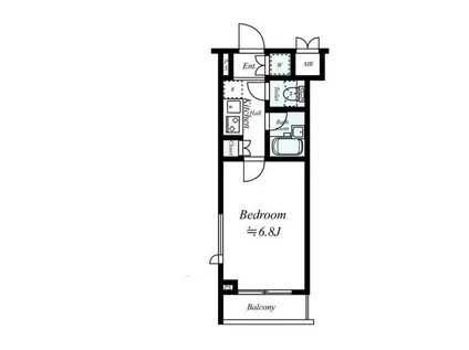 パティーナ池袋(1K/3階)の間取り写真