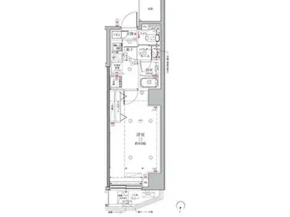 クレイシアIDZ芦花公園クレイシアアイズ芦花公園(1K/3階)の間取り写真