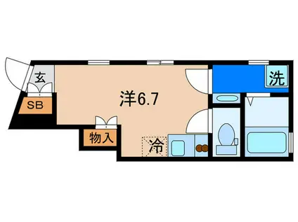 D STYLE目白(ワンルーム/1階)の間取り写真