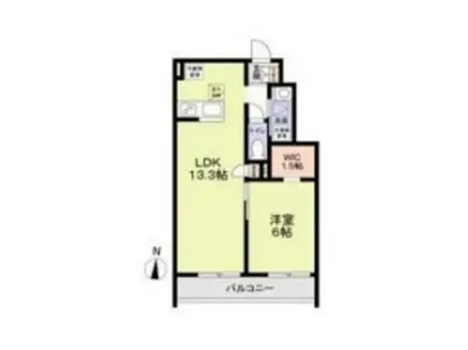 西東京市保谷町1丁目計画(1LDK/1階)の間取り写真