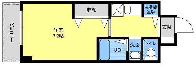 プラチナム松屋町(1K/9階)の間取り写真