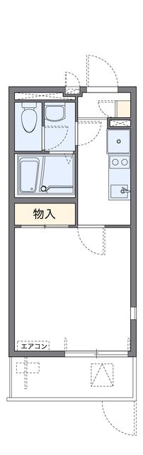 レオネクスト御影中町(1K/2階)の間取り写真