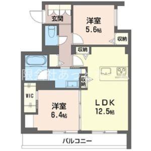 アンビシア(2LDK/2階)の間取り写真