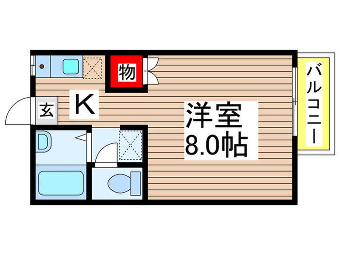 メゾン・エル 2(1K/2階)の間取り写真