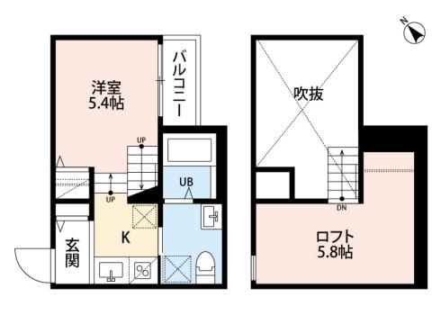 アーク光丘(ワンルーム/1階)の間取り写真