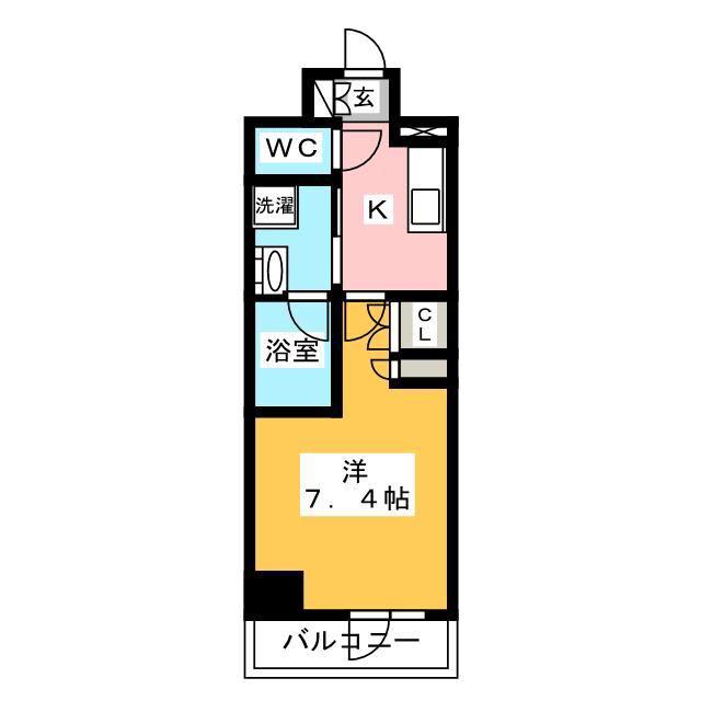 プラウドフラット木場II(1K/15階)の間取り写真