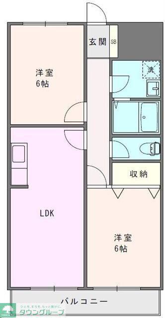 グランデュール麻衣I(3DK/3階)の間取り写真