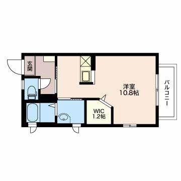 CASA FIGLIA(ワンルーム/1階)の間取り写真