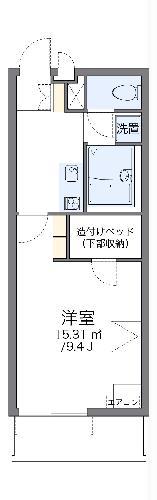 レオパレスサンロード(1K/2階)の間取り写真