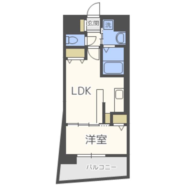 Nクレシア(1LDK/5階)の間取り写真