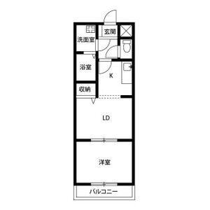 アムールMINERVA(1LDK/3階)の間取り写真