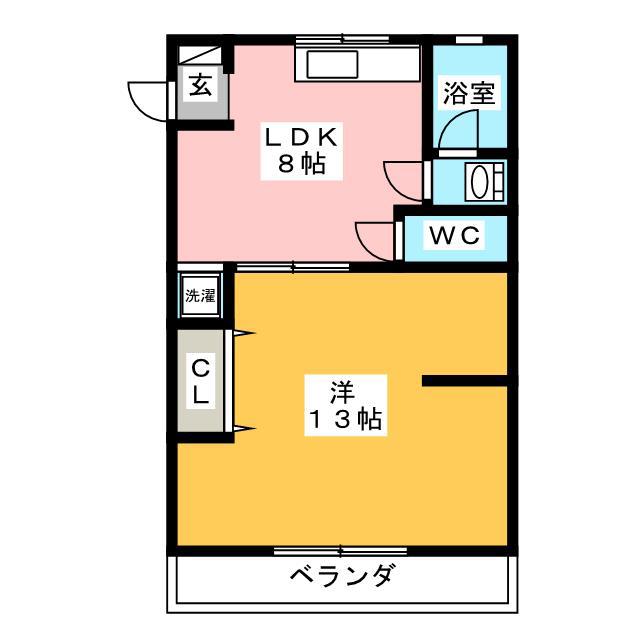 リアライズ岐南I(1LDK/3階)の間取り写真