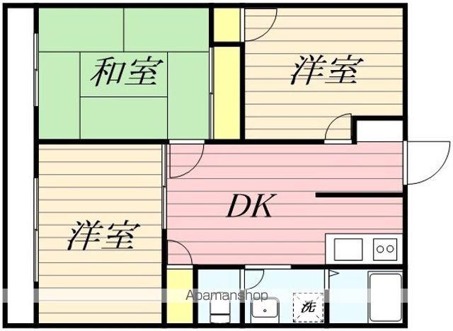 シティハイツ堀川(3DK/2階)の間取り写真