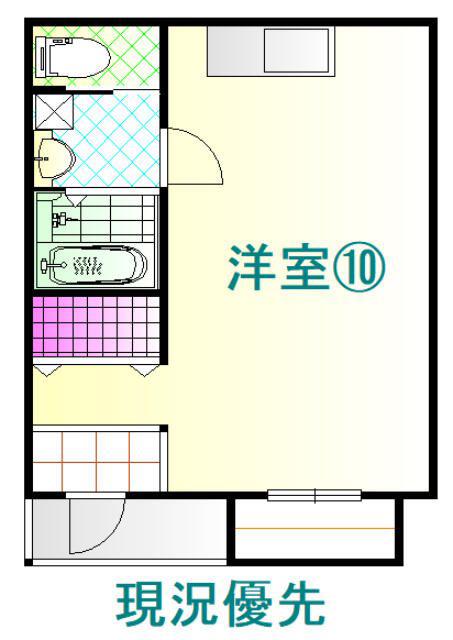 CASA チェルキオ(1K/1階)の間取り写真