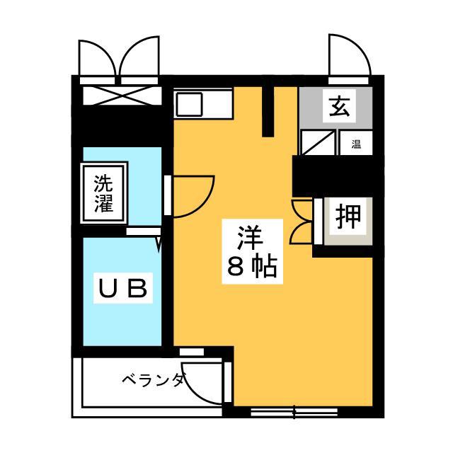 LE CENTRO(ワンルーム/3階)の間取り写真