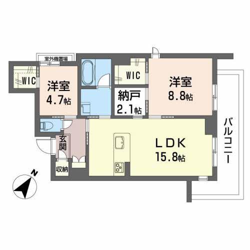 サジタリオ(2SLDK/1階)の間取り写真