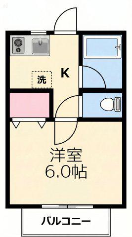 CAVE L DEA (1K/2階)の間取り写真