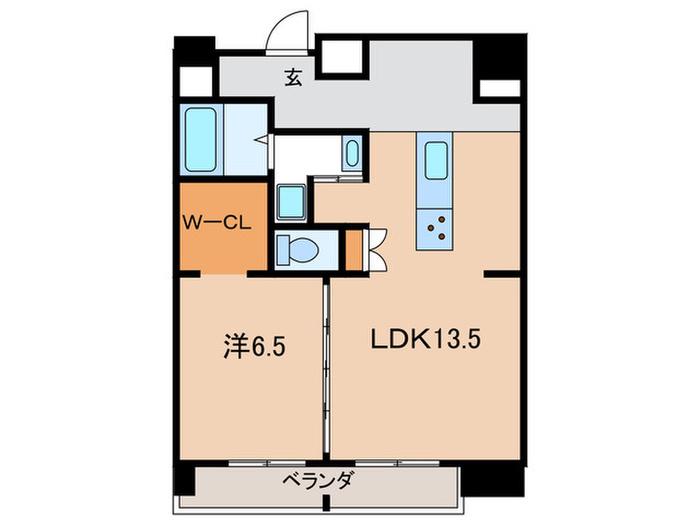 LAUSANNE(1LDK/10階)の間取り写真