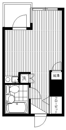 ロジマン西麻布(ワンルーム/3階)の間取り写真